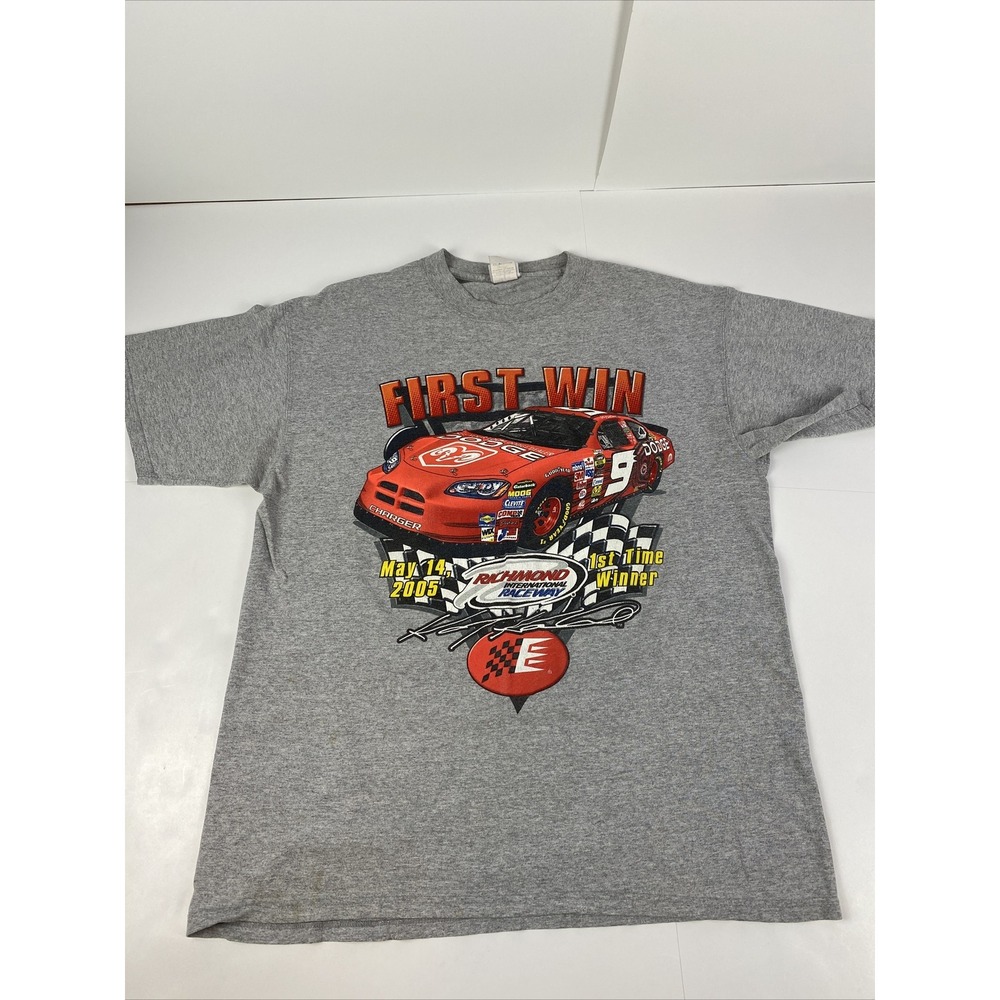 Vintage Kasey Kahne 2005 Double Sided NASCAR T Shirt Size Large Chase Authentics